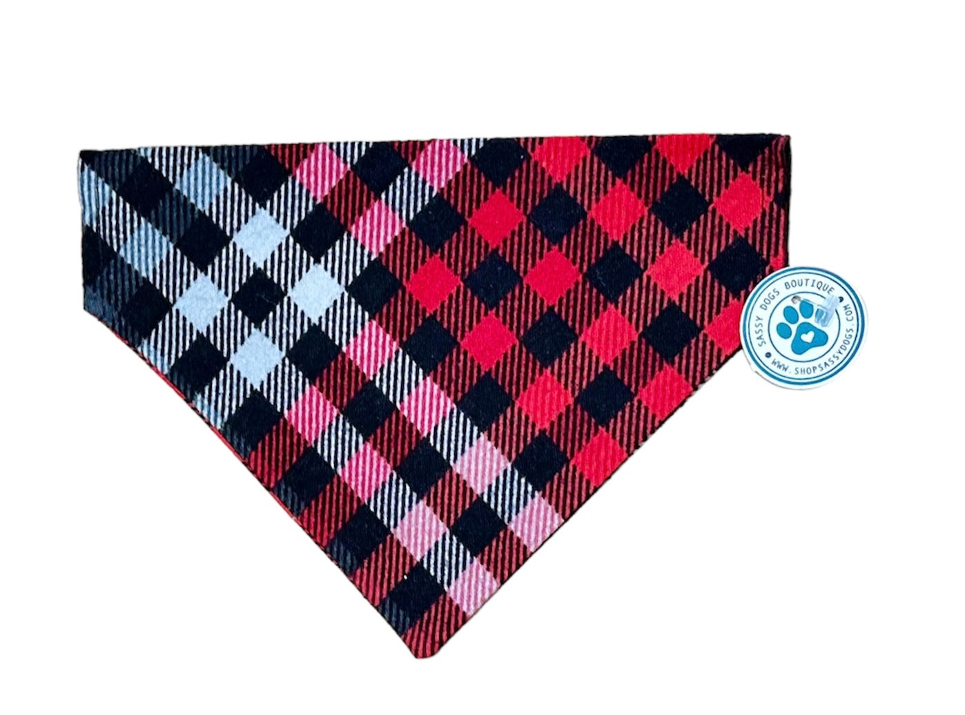 Black & Red Plaid Bandana