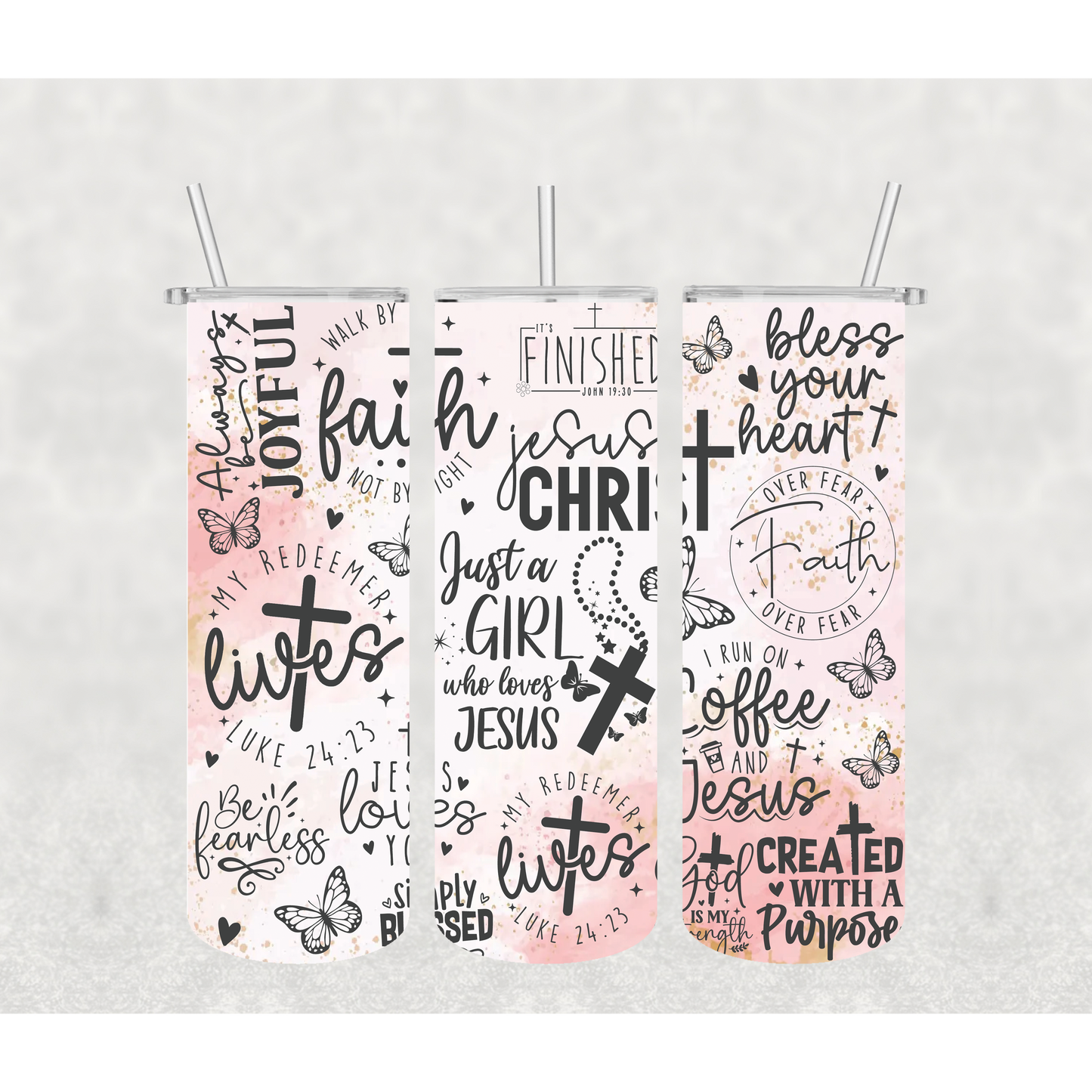 Christian Sayings Tumbler