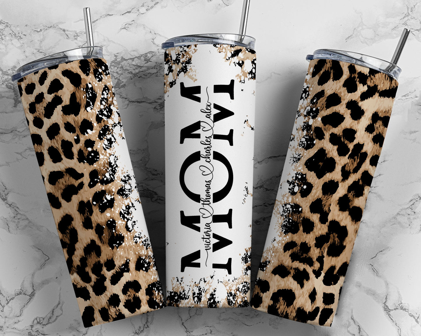 Cheetah Print Mom Tumbler