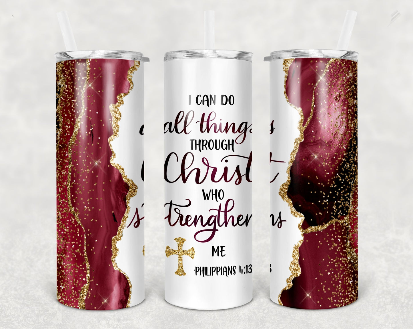 Philippians 4:13 Verse Tumbler