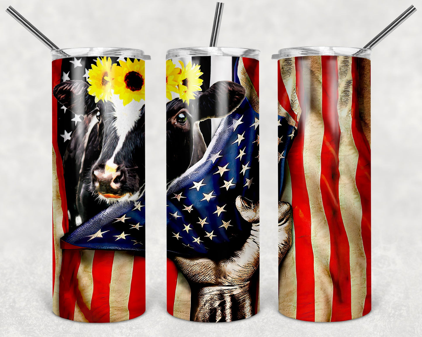 Cow Flag Tumbler