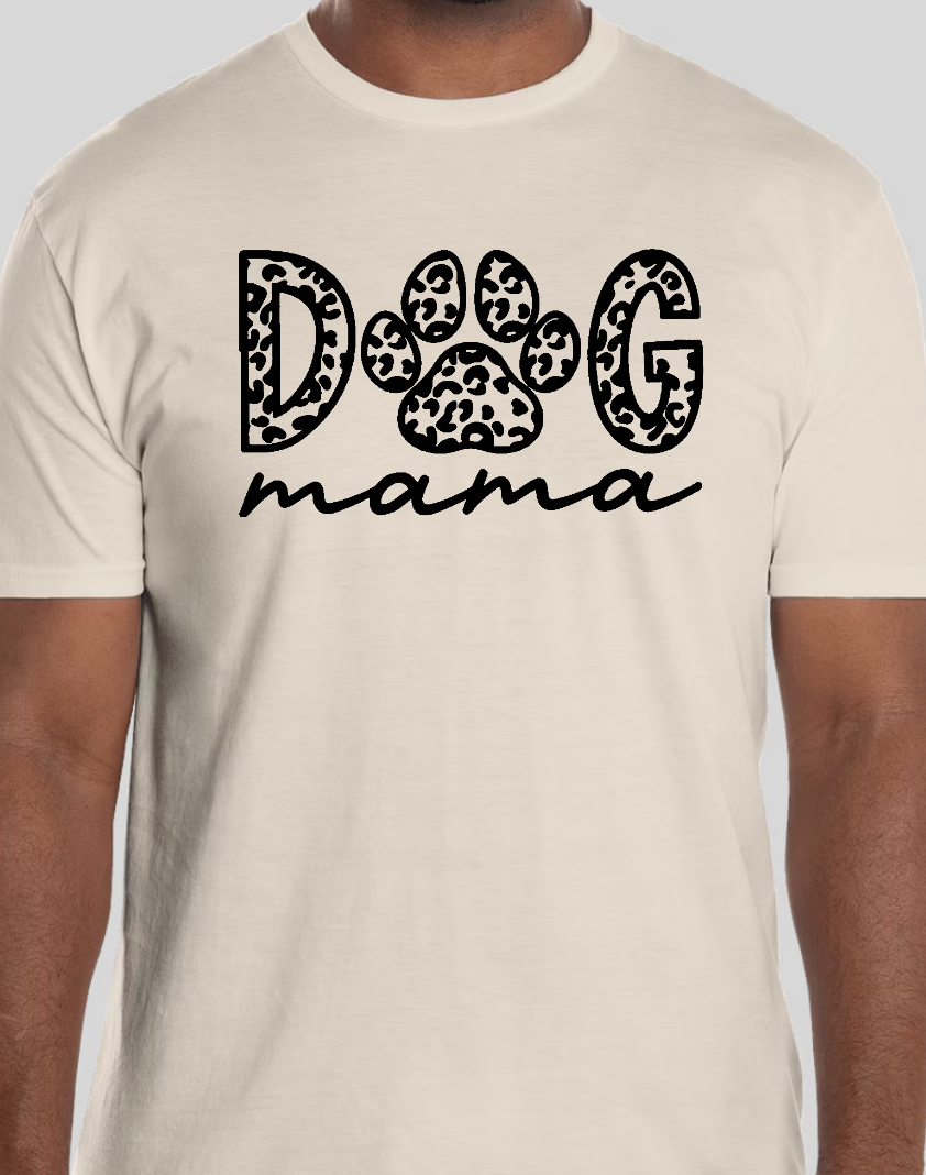 Dog Mama Leopard Print Tee