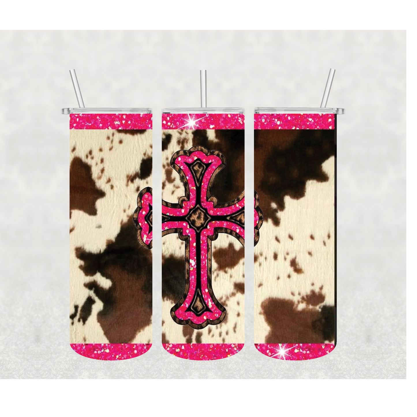 Cowhide Cross Tumbler