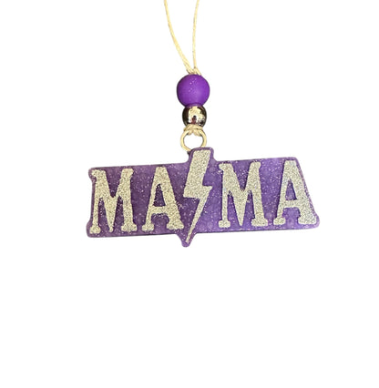 “Mama” lightning bolt Car Freshie