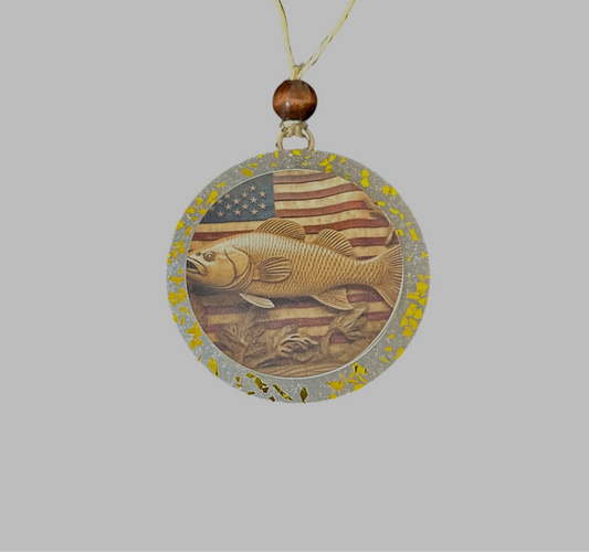 American Flag with Fish Freshie