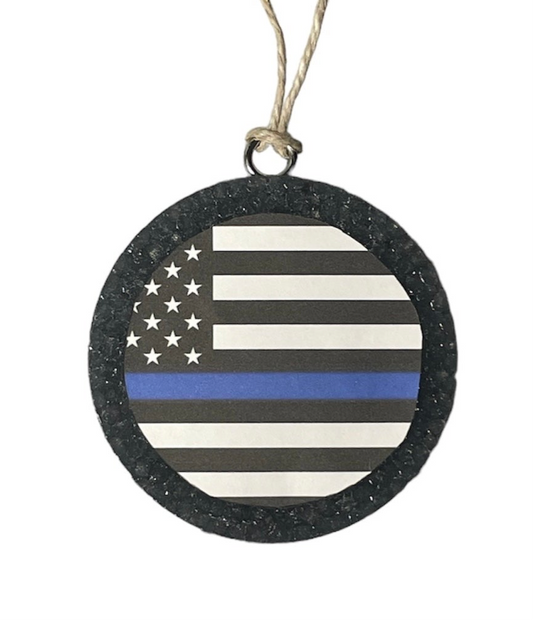 Blue Line Flag (Police) Freshie