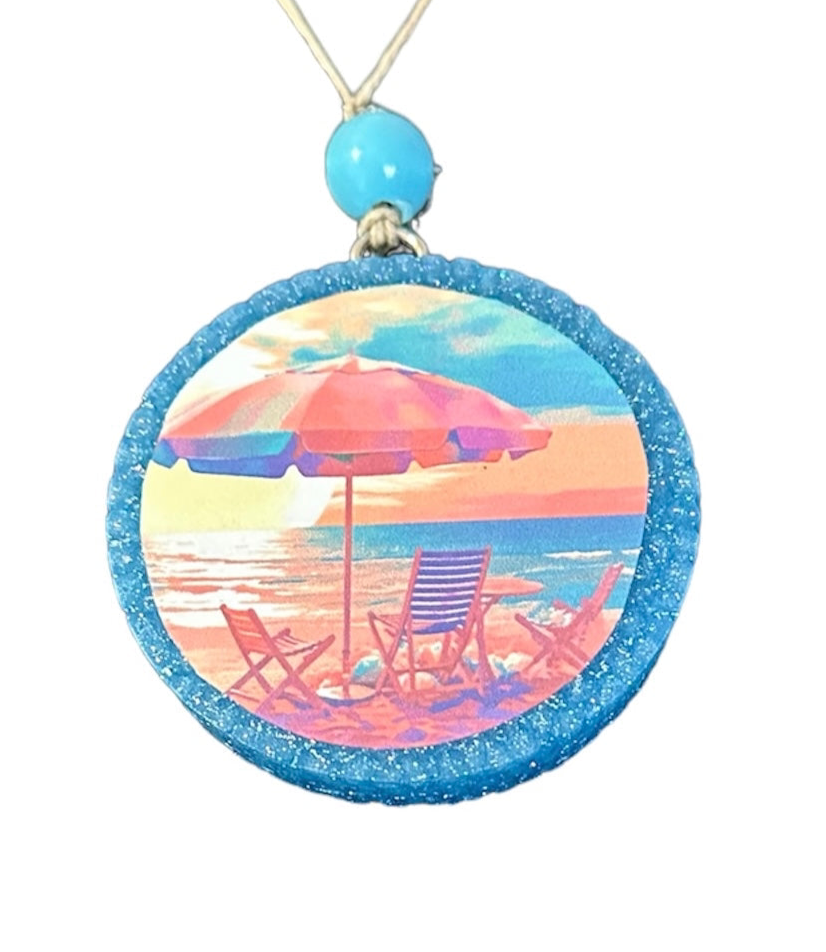 Beach Scene Car Freshie