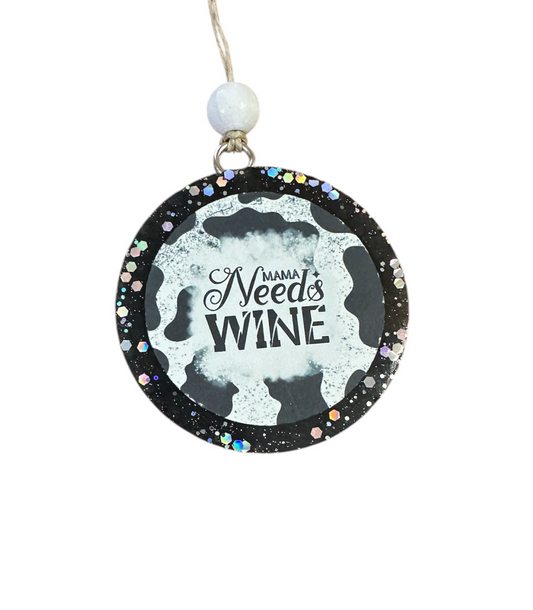 Mama needs wine car Freshie