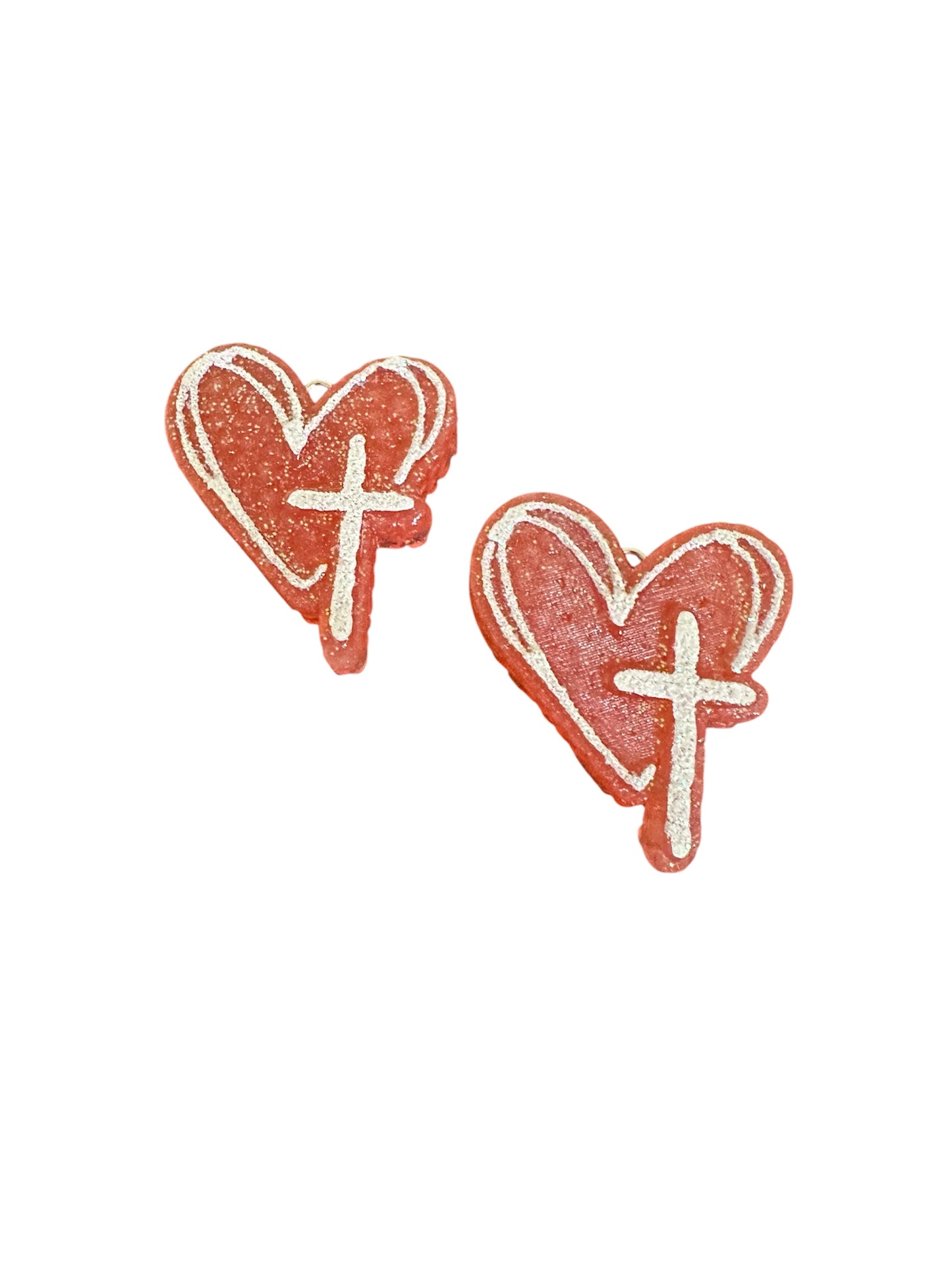 Heart with Cross Vent Clips Freshie