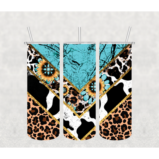 Bling Animal Print Tumbler