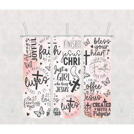 Christian Sayings Tumbler