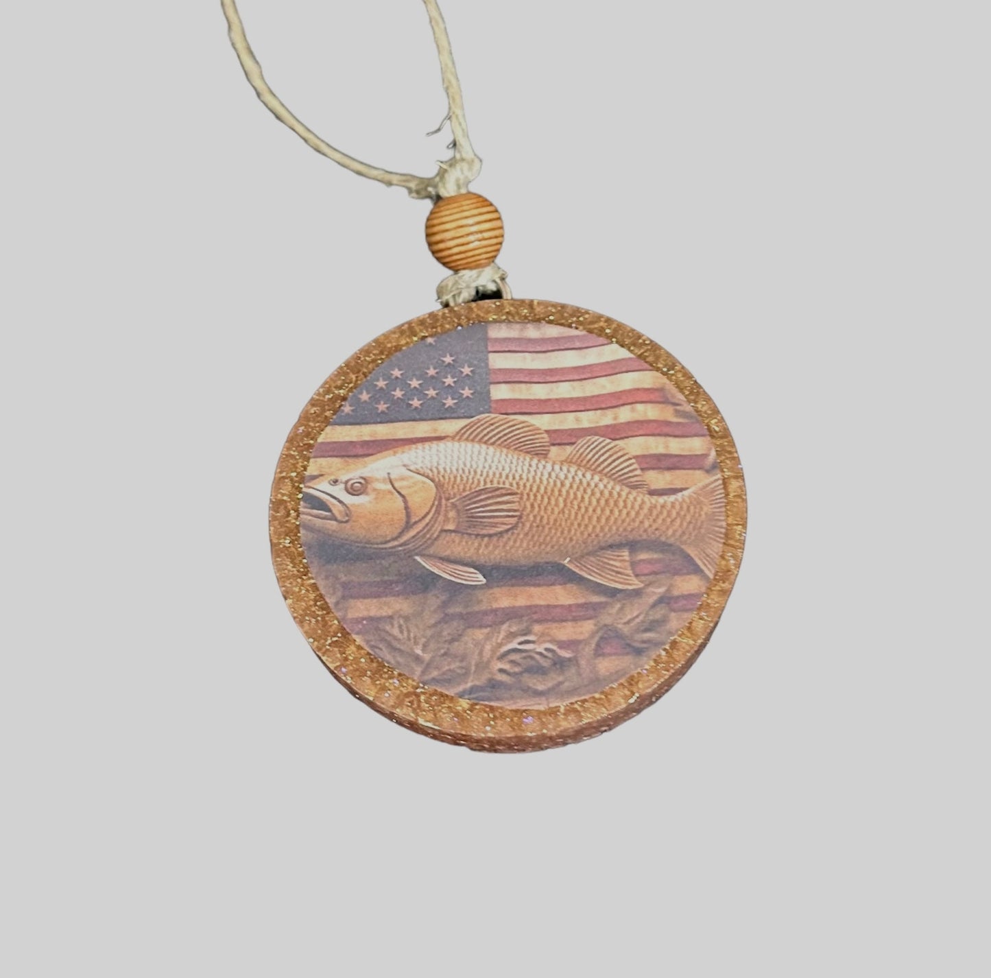 American Flag with Fish Freshie