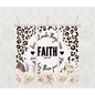 Faith Leopard Verse Tumbler