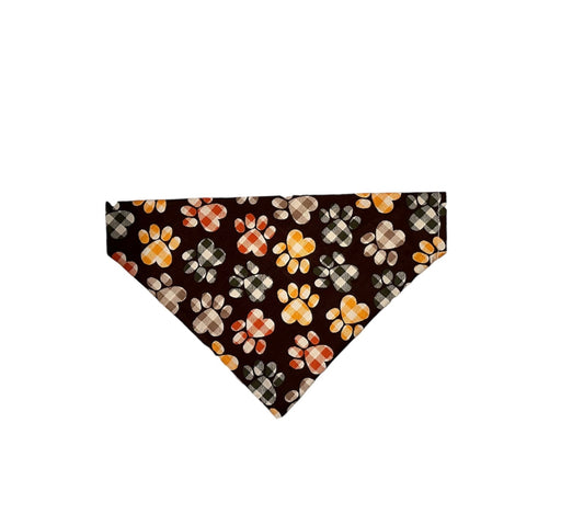 Fall Paw Print Bandana