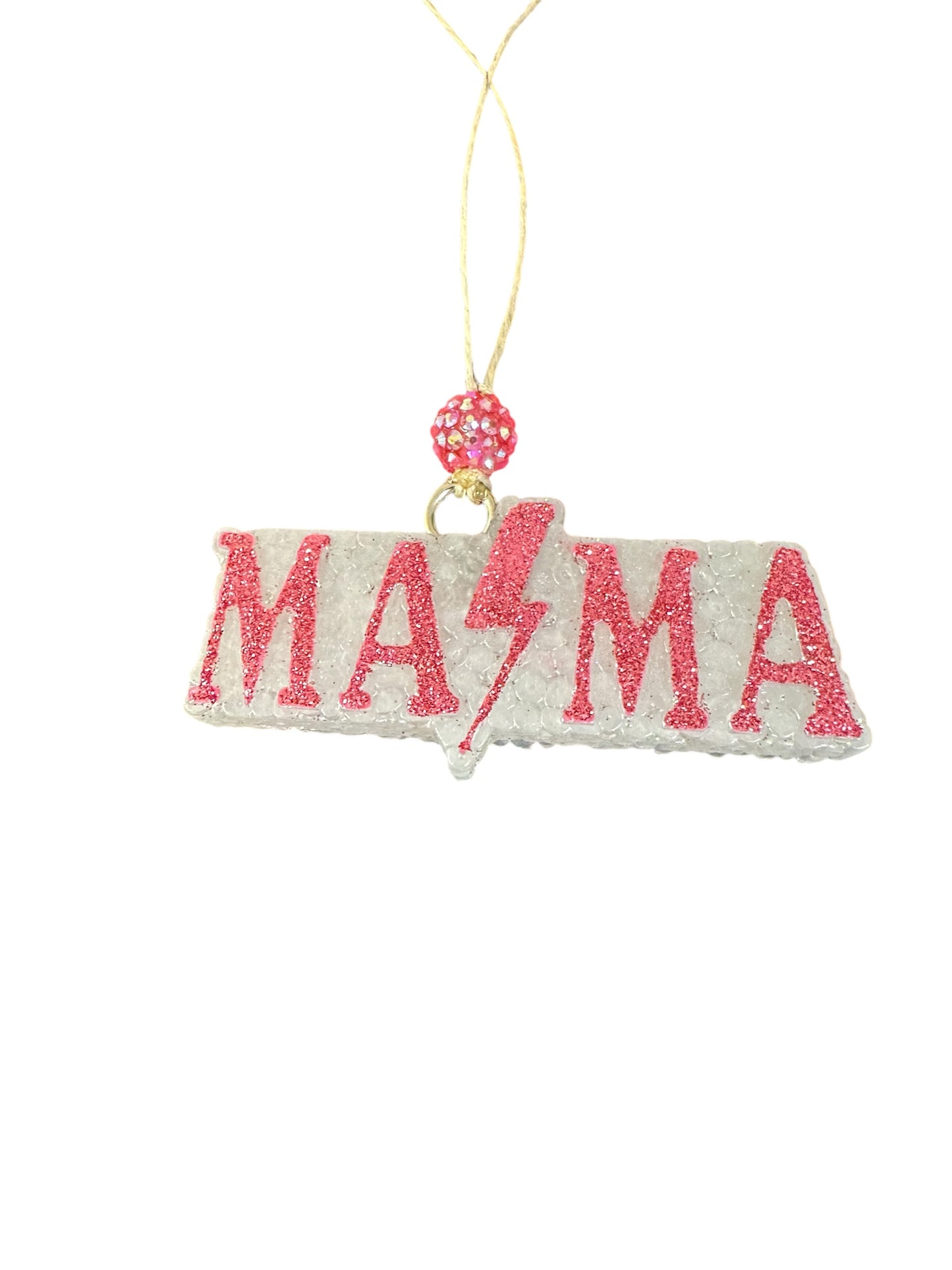 “Mama” lightning bolt Car Freshie