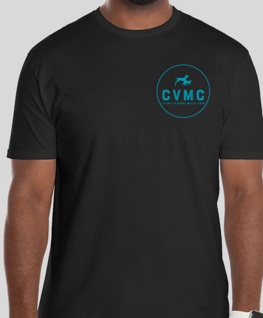 CVMC Black T-Shirt Teal Print