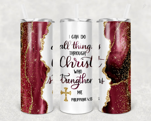 Philippians 4:13 Verse Tumbler