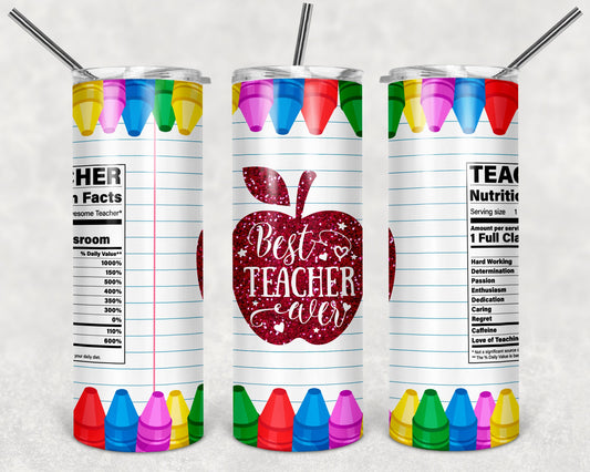 Best Teacher Tumbler