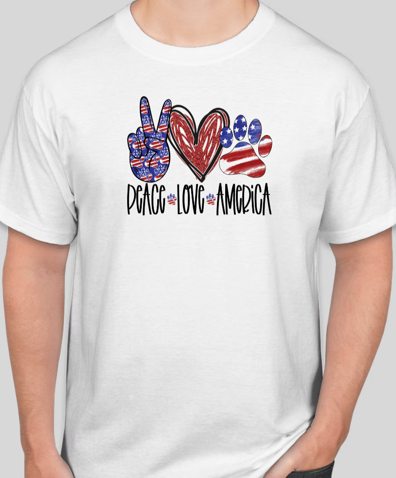 Peace Love America Tee