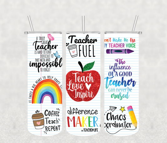 Teach Love Inspire Tumbler